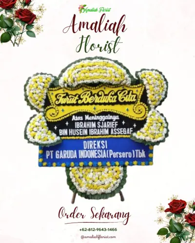 Papan Bunga Duka di Rumah Duka Kasih Abadi Samarinda