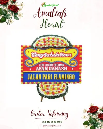 Bunga Papan Congratulation di Rumah Duka Kasih Abadi Samarinda